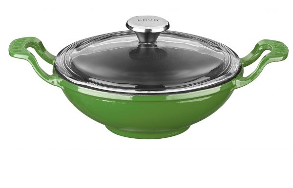 Litinový wok 16 cm - zelený od značky LAVA Metal