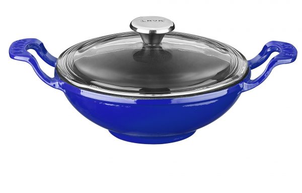Litinový wok 16 cm - modrý od značky LAVA Metal