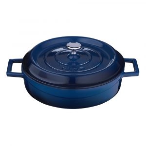 LAVA METAL Litinový hrnec nízký kulatý 24cm - modrý od značky LAVA Metal