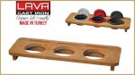 LAVA METAL Dřevěný stojan na 3x hrnec průměr 10 cm od značky LAVA Metal