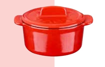 LAVA METAL Litinový mini hrnec kulatý 9 cm - červený od značky LAVA Metal