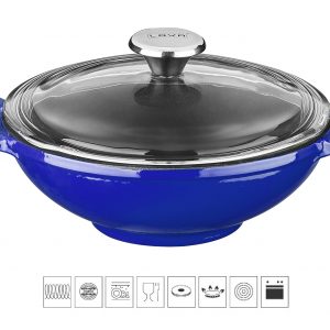 LAVA METAL Litinový wok 16 cm - modrý od značky LAVA Metal