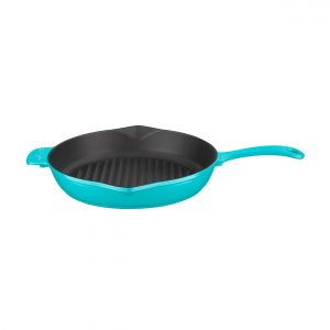 LAVA METAL Litinová pánev 28 cm s výlevkou - tyrkysová od značky LAVA METAL