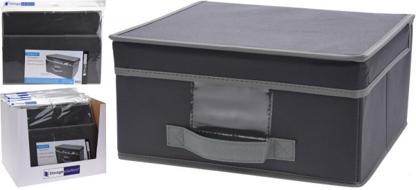 Koopman Úložný box textilní šedý 44x33x22cm od značky Koopman