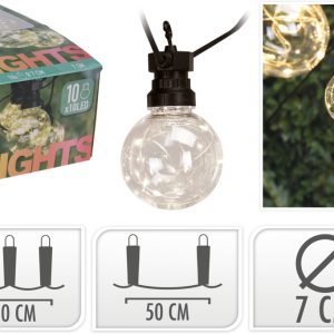 Koopman Světelný řetěz s 10 párty žárovkami od značky Koopman