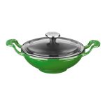 Litinový wok 16 cm - zelený od značky LAVA Metal