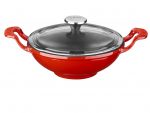 LAVA METAL Litinový wok 16 cm - červený od značky LAVA Metal