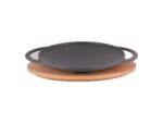 LAVA METAL Litinová pánev "wok" 28 cm s dřevěným podstavcem od značky LAVA METAL