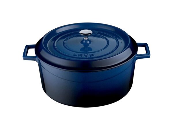 LAVA METAL Litinový hrnec kulatý 28 cm - modrý od značky LAVA METAL