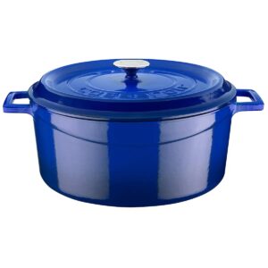 LAVA METAL Litinový hrnec kulatý 32 cm - modrý