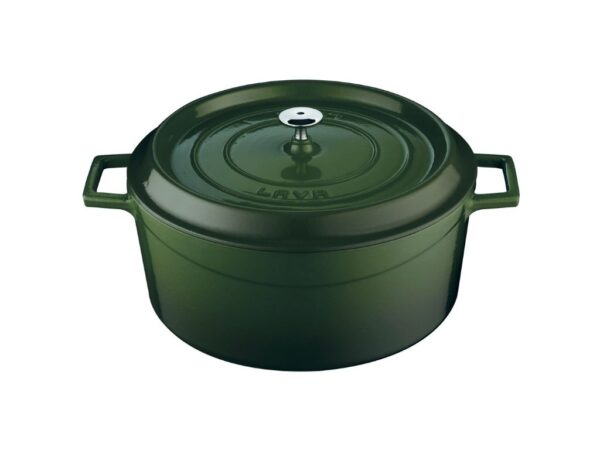 LAVA METAL Litinový hrnec kulatý 32 cm - zelený od značky LAVA METAL