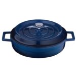 LAVA METAL Litinový hrnec nízký kulatý 28 cm - modrý od značky LAVA METAL