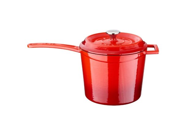 LAVA METAL Litinový vysoký rendlík 18 cm - červený od značky LAVA METAL