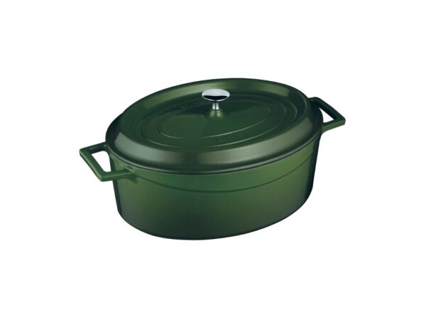 LAVA METAL Litinový hrnec oválný 29cm - zelený od značky LAVA METAL