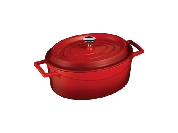 LAVA METAL Litinový hrnec oválný 33cm - červený od značky LAVA METAL