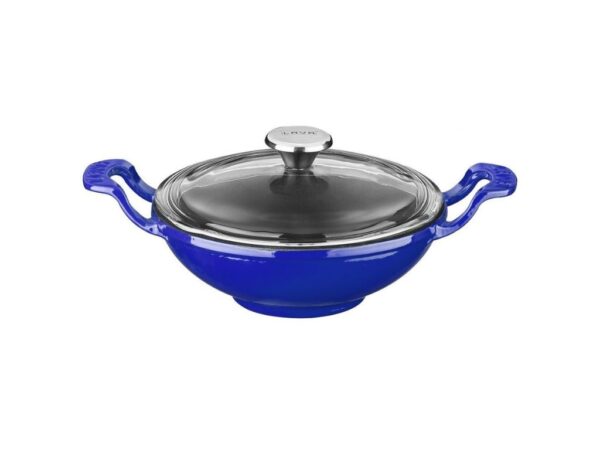 LAVA METAL Litinový wok 16 cm - modrý od značky LAVA METAL