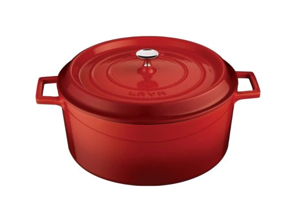 LAVA METAL Litinový hrnec kulatý 28cm - červený od značky LAVA METAL