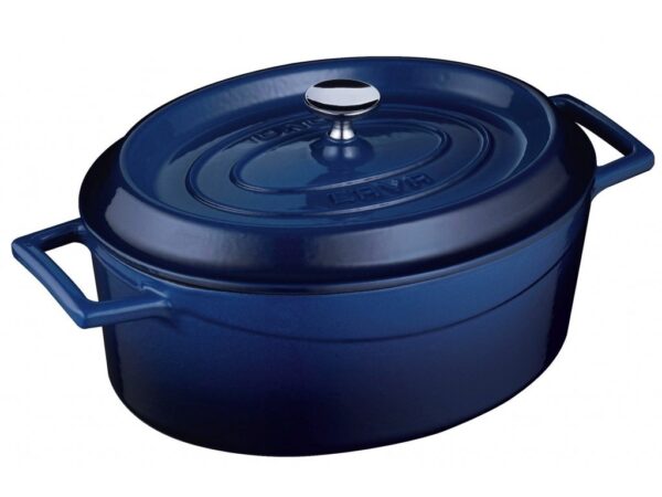 LAVA METAL Litinový hrnec oválný 25cm - modrý od značky LAVA METAL