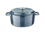 LAVA METAL Litinový hrnec kulatý 24cm - šedá majolika od značky LAVA METAL