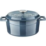 LAVA METAL Litinový hrnec kulatý 24cm - šedá majolika od značky LAVA METAL