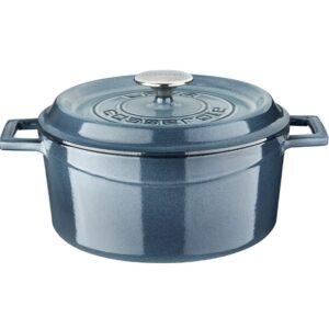 LAVA METAL Litinový hrnec kulatý 24cm - šedá majolika od značky LAVA METAL