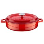 LAVA METAL Litinový hrnec nízký kulatý 28 cm - červený - Obrázek 7