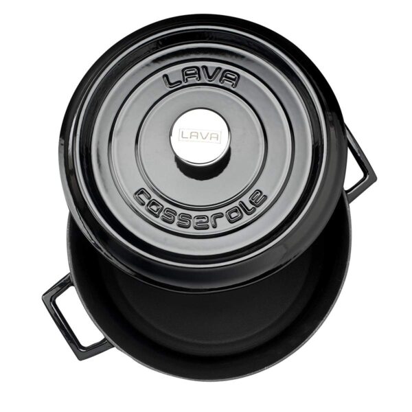 LAVA METAL Litinový mini hrnec kulatý 10 cm - černý - Obrázek 2