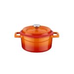 LAVA METAL Litinový hrnec kulatý 12cm - oranžový od značky LAVA METAL