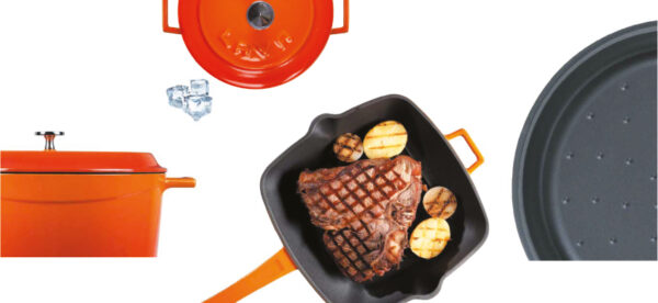 LAVA METAL Litinový hrnec nízký kulatý 32 cm - červený - Obrázek 4