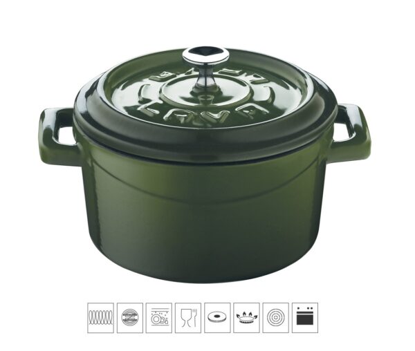 LAVA METAL Litinový mini hrnec kulatý 10 cm - zelený - Obrázek 14