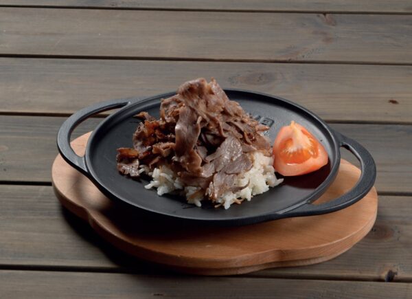 LAVA METAL Litinová pánev "wok" 28 cm s dřevěným podstavcem - Obrázek 7