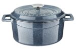 LAVA METAL Litinový hrnec kulatý 24cm - šedá majolika od značky LAVA METAL
