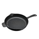 LAVA METAL Grilovací pánev s integrovanou rukojetí Ø 28 cm, litinová, černá