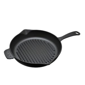 LAVA METAL Grilovací pánev s integrovanou rukojetí Ø 28 cm, litinová, černá