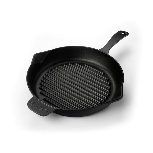 LAVA METAL Grilovací pánev s integrovanou rukojetí Ø 28 cm, litinová, černá - Obrázek 2