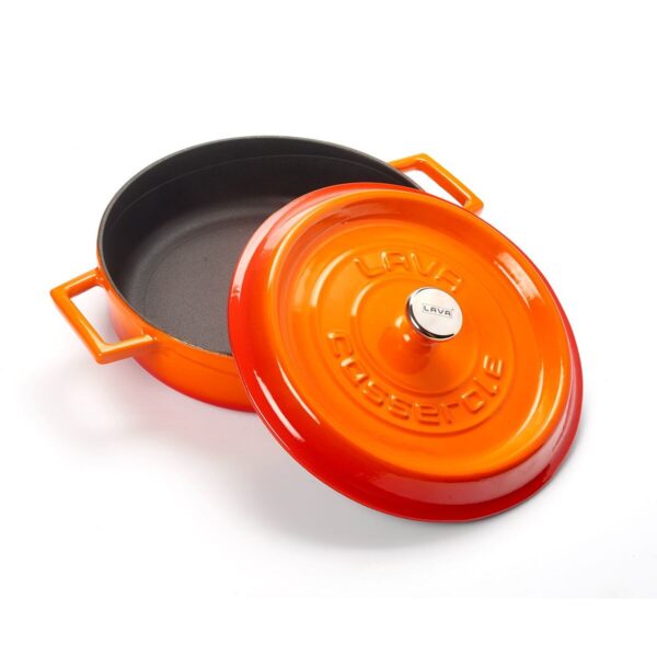 LAVA METAL Kastrol Ø 24 cm, 2,4 l, litinový, oranžový - Obrázek 2