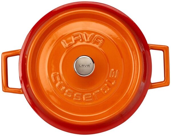 LAVA METAL Kastrol Ø 24 cm, 2,4 l, litinový, oranžový - Obrázek 4