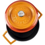 LAVA METAL Hrnec Ø 24 cm, 4,5 l, litinový, oranžový - Obrázek 3