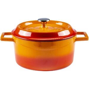 LAVA METAL Hrnec Ø 24 cm, 4,5 l, litinový, oranžový
