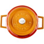 LAVA METAL Hrnec Ø 24 cm, 4,5 l, litinový, oranžový - Obrázek 4