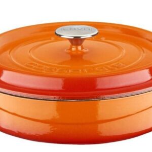 LAVA METAL Kastrol Ø 28 cm, 3,5 l, litinový, oranžový